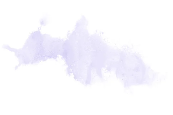 Abstrakt akvarel baggrundsbillede med en flydende stænk af akvarel maling, isoleret på hvid. Violette toner - Stock-foto