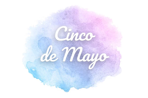 Abstrakt akvarell bakgrund bild med en flytande stänk av aquarelle färg. Rosa och blå pastelltoner. Cinco de mayo — Stockfoto