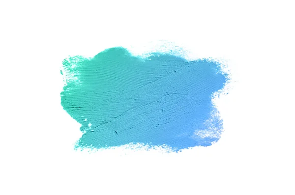 Rozmaz i tekstury szminki lub farby akrylowej na białym tle — Zdjęcie stockowe