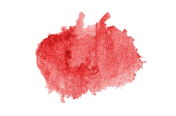 Image abstraite de fond aquarelle avec une éclaboussure liquide de peinture aquarelle, isolée sur blanc. Des tons rouges — Photo