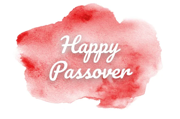 Abstract watercolor background image with a liquid splatter of aquarelle paint. Red tones. Happy Passover — Stock Photo, Image