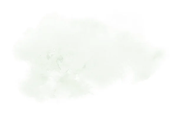 Absztrakt akvarell háttérkép egy folyékony fröccs a Aquarelle festék, elszigetelt fehér. Sötétzöld tónusú — Stock Fotó