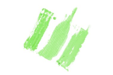 Smear ve ruj veya akrilik boya beyaz izole doku