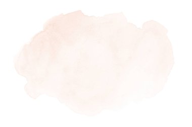 Beyaz üzerine izole edilmiş, sıvı bir kova boyası ile soyut suluboya arka plan görüntüsü. Turuncu tonları