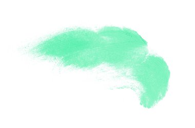 Smear ve ruj veya akrilik boya beyaz izole doku