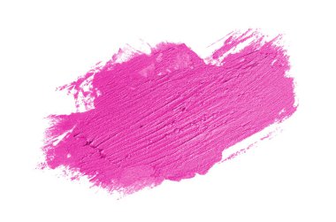 Smear ve ruj veya akrilik boya beyaz izole doku