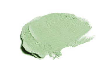 Smear ve ruj veya akrilik boya beyaz izole doku