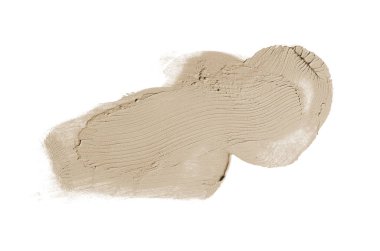 Smear ve ruj veya akrilik boya beyaz izole doku