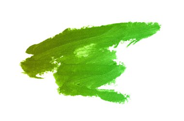 Smear ve ruj veya akrilik boya beyaz izole doku