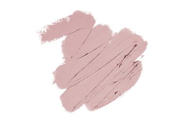 Smear ve ruj veya akrilik boya beyaz izole doku