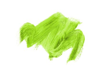 Smear ve ruj veya akrilik boya beyaz izole doku