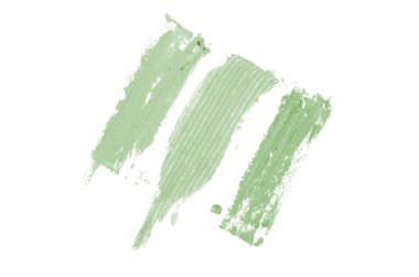 Smear ve ruj veya akrilik boya beyaz izole doku