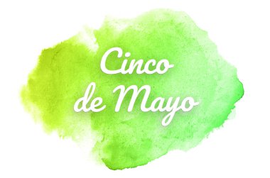 Kova boyası sıvı bir sıçrama ile soyut suluboya arka plan görüntüsü. Yeşil ve sarı pastel tonları. Cinco de mayonez