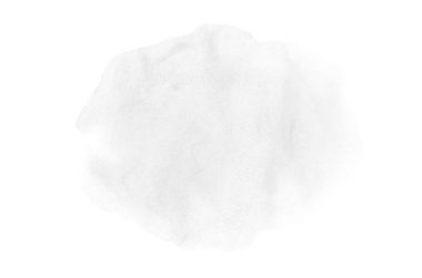 Beyaz üzerine izole edilmiş, sıvı bir kova boyası ile soyut suluboya arka plan görüntüsü. Siyah beyaz tonları