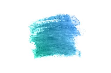 Smear ve ruj veya akrilik boya beyaz izole doku