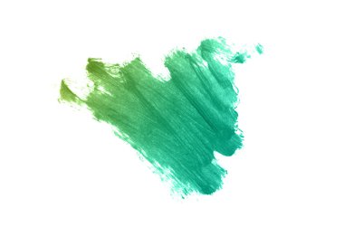 Smear ve ruj veya akrilik boya beyaz izole doku