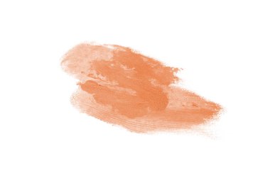 Smear ve ruj veya akrilik boya beyaz izole doku