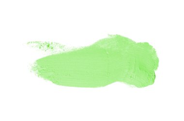 Smear ve ruj veya akrilik boya beyaz izole doku