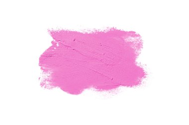 Smear ve ruj veya akrilik boya beyaz izole doku