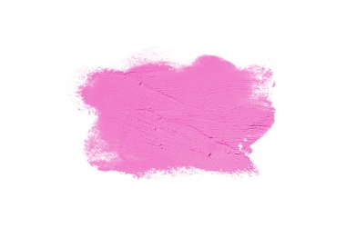 Smear ve ruj veya akrilik boya beyaz izole doku