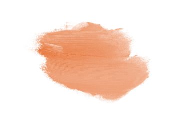 Smear ve ruj veya akrilik boya beyaz izole doku