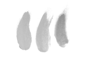 Smear ve ruj veya akrilik boya beyaz izole doku