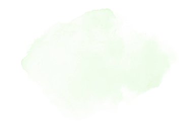 Beyaz üzerine izole edilmiş, sıvı bir kova boyası ile soyut suluboya arka plan görüntüsü. Yeşil tonları