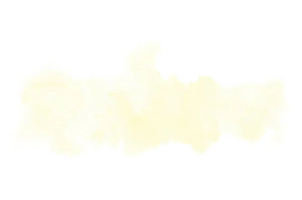Obraz pozadí abstraktní akvarel s tekutým koláčem z akarelle barvy, izolované na bílém. Žluté tóny — Stock fotografie