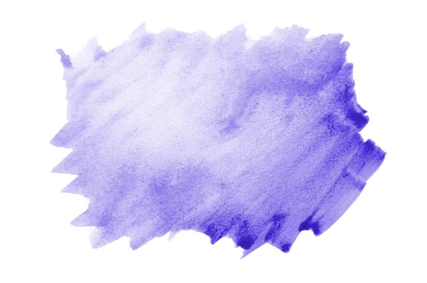 Imagen de fondo de acuarela abstracta con una salpicadura líquida de pintura acuarela, aislada en blanco. Tonos violetas — Foto de Stock