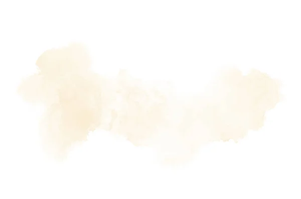 Abstrakcja akwarela obraz tła z ciekłym bryzg farby Aquarelle, izolowane na białym tle. Jasnopomarańczowe odcienie — Zdjęcie stockowe