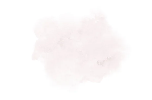 Imagem de fundo aquarela abstrata com um respingo líquido de tinta aquarelle, isolado em branco. Tons vermelhos escuros — Fotografia de Stock
