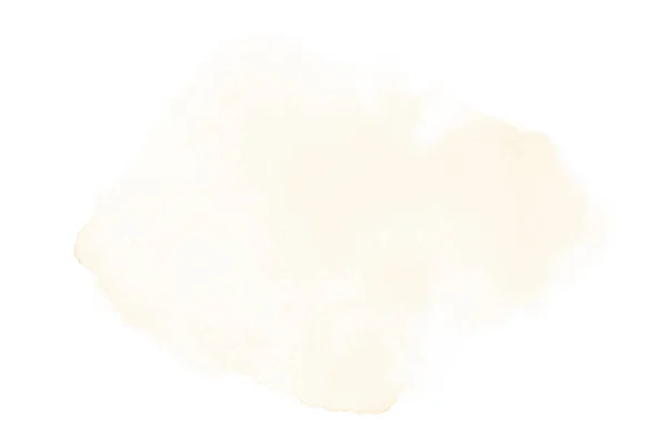 Absztrakt akvarell háttérkép egy folyékony fröccs a Aquarelle festék, elszigetelt fehér. Világosnarancssárga hangok — Stock Fotó