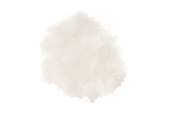 Obraz pozadí abstraktní akvarel s tekutým koláčem z akarelle barvy, izolované na bílém. Hnědé tóny — Stock fotografie
