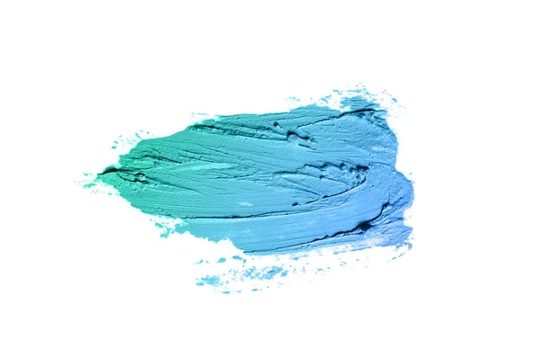 Smörj Och Textur Läppstift Eller Akrylfärg Isolerad Vit Bakgrund Stroke — Stockfoto