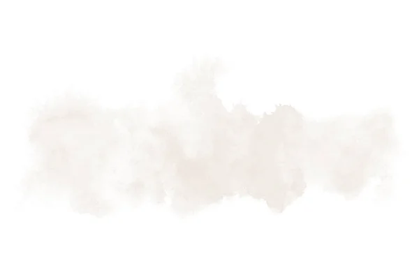 Astratto acquerello immagine di sfondo con uno schizzo liquido di vernice acquerello, isolato su bianco. Tonalità marroni — Foto Stock
