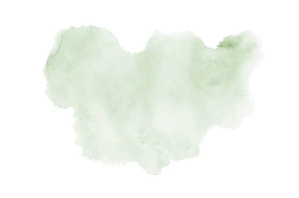 Abstract aquarel achtergrondafbeelding met een vloeibare Splatter van Aquarelle verf, geïsoleerd op wit. Donker groene tinten — Stockfoto