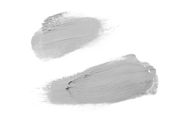 Mancha Textura Batom Tinta Acrílica Isolada Sobre Fundo Branco Acidente — Fotografia de Stock