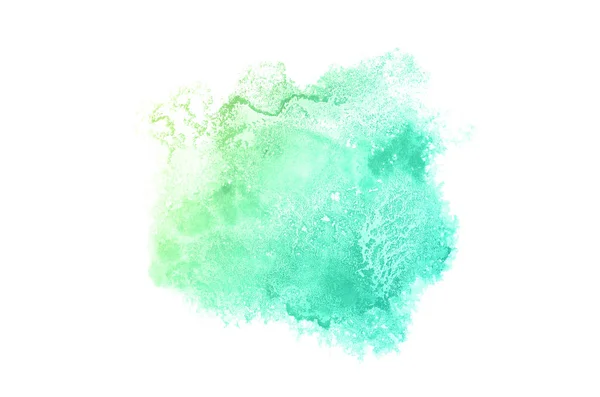 Imagen de fondo de acuarela abstracta con una salpicadura líquida de pintura acuarela, aislada en tonos pastel blancos. — Foto de Stock