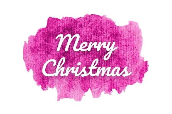 Imagem de fundo aquarela abstrata com um respingo líquido de tinta aquarelle. Tons cor de rosa. Feliz Natal! — Fotografia de Stock