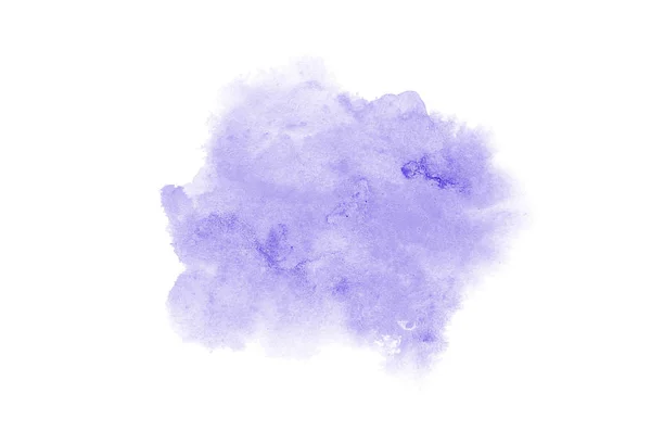 Absztrakt akvarell háttérkép egy folyékony fröccs a Aquarelle festék, elszigetelt fehér. Ibolyaszínű színek — Stock Fotó