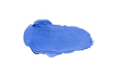 Smear ve ruj veya akrilik boya beyaz izole doku