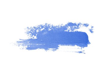 Smear ve ruj veya akrilik boya beyaz izole doku