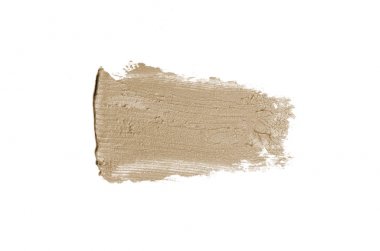 Smear ve ruj veya akrilik boya beyaz izole doku