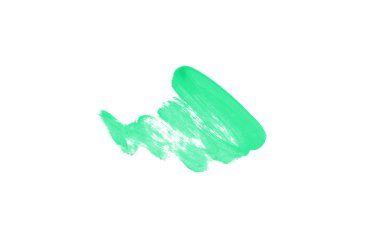 Smear ve ruj veya akrilik boya beyaz izole doku