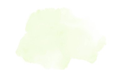 Beyaz üzerine izole edilmiş, sıvı bir kova boyası ile soyut suluboya arka plan görüntüsü. Yeşil tonları