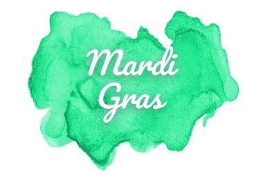 Kova boyası sıvı bir sıçrama ile soyut suluboya arka plan görüntüsü. Turkuaz tonları. Mardi gras