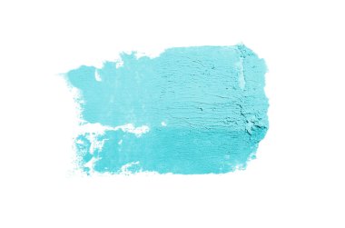 Smear ve ruj veya akrilik boya beyaz izole doku