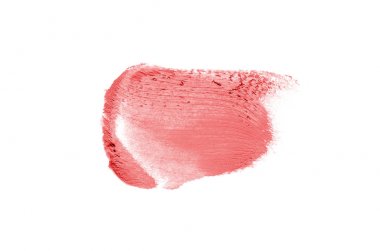 Smear ve ruj veya akrilik boya beyaz izole doku