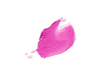 Smear ve ruj veya akrilik boya beyaz izole doku