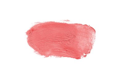 Smear ve ruj veya akrilik boya beyaz izole doku